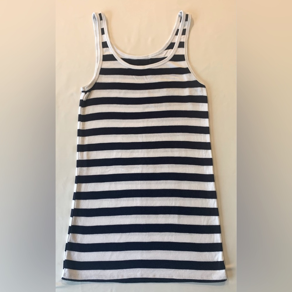Merona • Navy & White Striped Cotton Tank • Women’s Medium